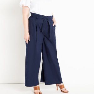NWT Eloquii Linen Palazzo Pants | Plus Size Wide Leg Pants | Samurai Pants